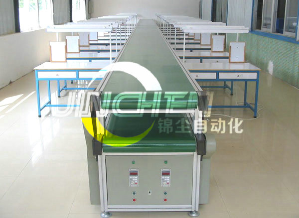 带工作台双层皮带输送机